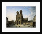 The Southwest Wing of the Cathedral in Reims, 1826 by Domenico II Quaglio