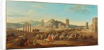 Two Caravans at the Entrance to the Valley Leading to Palmyra by Jean-Baptiste Hilair