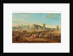 Two Caravans at the Entrance to the Valley Leading to Palmyra by Jean-Baptiste Hilair