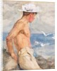 Study of a young man looking out to sea by Henry Scott Tuke