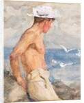 Study of a young man looking out to sea by Henry Scott Tuke