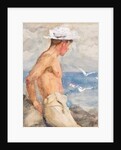 Study of a young man looking out to sea by Henry Scott Tuke
