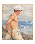 Study of a young man looking out to sea by Henry Scott Tuke