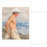 Study of a young man looking out to sea by Henry Scott Tuke