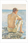 Watching the sea by Henry Scott Tuke