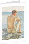 Watching the sea by Henry Scott Tuke