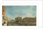 Venice: the Rialto Bridge with the Palazzo dei Camerlenghi by Francesco Guardi