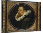 Portrait of a gentleman, small bust length, wearing a white ruff and grey cloak by Peter Paul Rubens