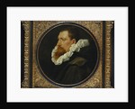 Portrait of a gentleman, small bust length, wearing a white ruff and grey cloak by Peter Paul Rubens