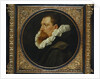 Portrait of a gentleman, small bust length, wearing a white ruff and grey cloak by Peter Paul Rubens