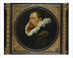 Portrait of a gentleman, small bust length, wearing a white ruff and grey cloak by Peter Paul Rubens