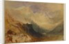 An Alpine Valley, probably the Val d'Aosta by Joseph Mallord William Turner