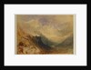An Alpine Valley, probably the Val d'Aosta by Joseph Mallord William Turner