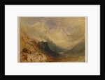 An Alpine Valley, probably the Val d'Aosta by Joseph Mallord William Turner
