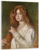 Girl Combing her Hair by Pierre Auguste Renoir