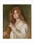 Girl Combing her Hair by Pierre Auguste Renoir