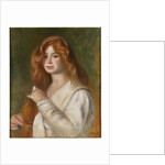 Girl Combing her Hair by Pierre Auguste Renoir
