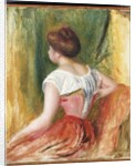 Seated Young Woman by Pierre Auguste Renoir