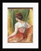 Seated Young Woman by Pierre Auguste Renoir