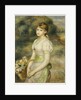 Young Girl with a Basket of Flowers by Pierre Auguste Renoir