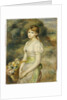 Young Girl with a Basket of Flowers by Pierre Auguste Renoir