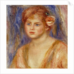 Portrait of a young girl by Pierre Auguste Renoir