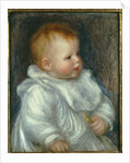 Portrait of Coco Against a Blue Background by Pierre Auguste Renoir