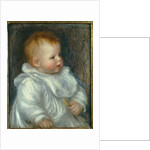 Portrait of Coco Against a Blue Background by Pierre Auguste Renoir