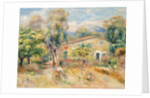 Collettes Farmhouse, Cagnes, 1910 by Pierre Auguste Renoir