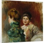 Heads of Two Women, c.1895 by Pierre Auguste Renoir
