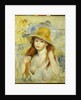 Young Girl with a Straw Hat, 1884 by Pierre Auguste Renoir