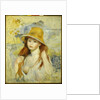 Young Girl with a Straw Hat, 1884 by Pierre Auguste Renoir