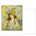 Young Girl with a Straw Hat, 1884 by Pierre Auguste Renoir