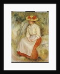 Gabrielle in a Straw Hat, 1900 by Pierre Auguste Renoir