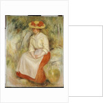 Gabrielle in a Straw Hat, 1900 by Pierre Auguste Renoir