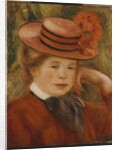 A Young Girl with a Red Hat, 1899 by Pierre Auguste Renoir