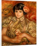 Girl with a Rose by Pierre Auguste Renoir
