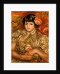 Girl with a Rose by Pierre Auguste Renoir
