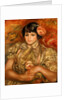 Girl with a Rose by Pierre Auguste Renoir