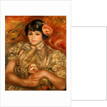 Girl with a Rose by Pierre Auguste Renoir