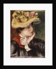 Head of a Girl with a Yellow Hat by Pierre Auguste Renoir