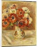 Still Life with Anemones by Pierre Auguste Renoir