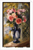 Roses in a Blue Vase, 1892 by Pierre Auguste Renoir