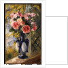 Roses in a Blue Vase, 1892 by Pierre Auguste Renoir