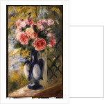 Roses in a Blue Vase, 1892 by Pierre Auguste Renoir