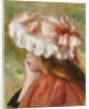 Head of a Young Girl in a Red Hat by Pierre Auguste Renoir
