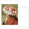 Head of a Young Girl in a Red Hat by Pierre Auguste Renoir