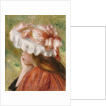 Head of a Young Girl in a Red Hat by Pierre Auguste Renoir