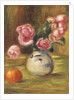 Vase of Roses and an Orange, 1910 by Pierre Auguste Renoir