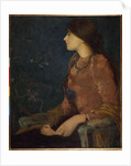 Pensive Lady, Seated by Edmond-Francois Aman-Jean